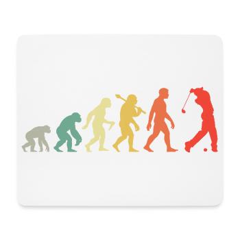 Golf Golfer Evolution für Männer und Jungen Retro - Mousepad (Querformat) - Weiß - Vorne