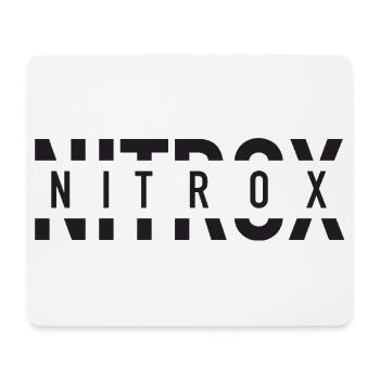 Nitrox Split Text Logo für SCUBA Taucher - Mousepad (Querformat) - Weiß - Vorne
