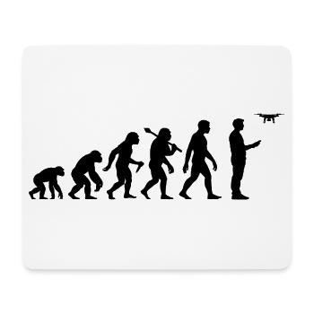 Drohne Evolution Für Drone Piloten - Mousepad (Querformat) - Weiß - Vorne