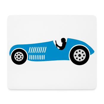 race car - Mouse Pad (horizontal) - white - Front