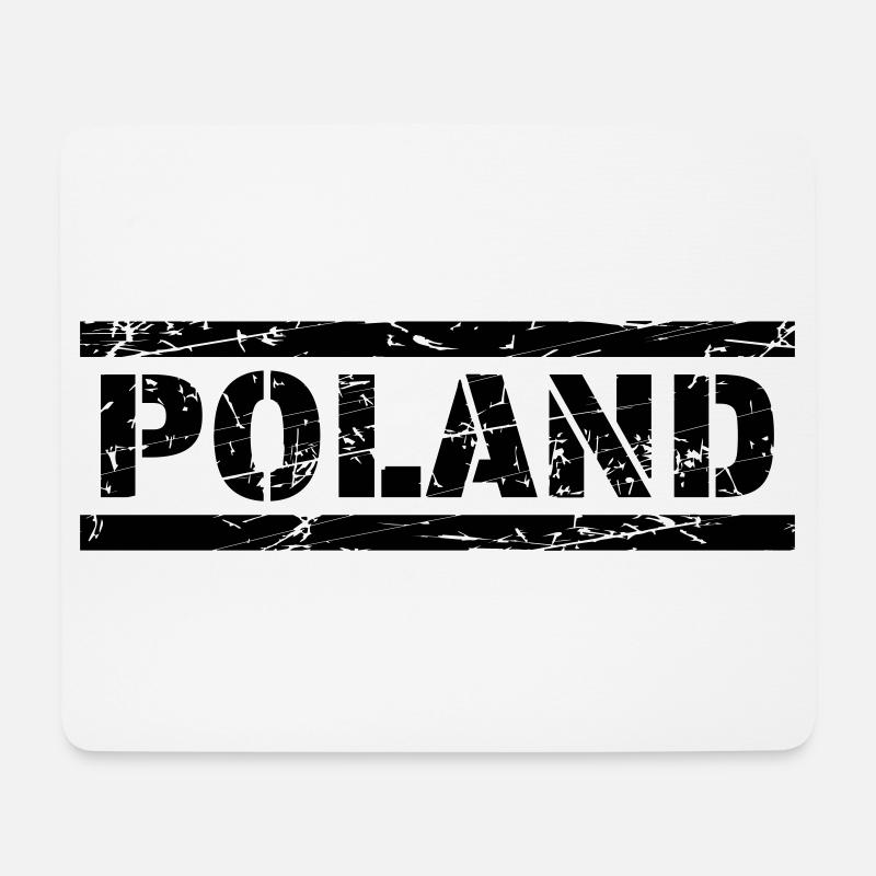 Poland - Mousepad (Querformat) - Weiß