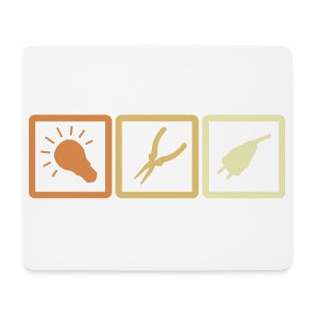 Electrician Tools - Mouse Pad (horizontal) - white - Front