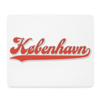 Kobenhavn Schriftzug Retro Logo - Mousepad (Querformat) - Weiß - Vorne