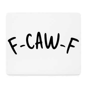 F-CAW-F (Couleur modifiable via Personnaliser) - Tapis de souris (format paysage) - blanc - Devant