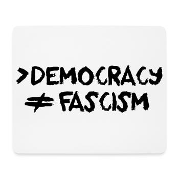 Plus de démocratie, pas de fascisme, d’antifascisme - Tapis de souris (format paysage) - blanc - Devant