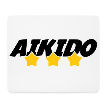 Aikido – Kampfsport – Aikido - Mousepad (Querformat) - Weiß - Vorne