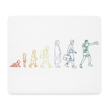 Vintage Boxes Evolution - Mouse Pad (horizontal) - white - Front