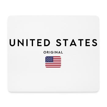 Amerikanischer Stolz, minimalistisches, elegantes Design - Mousepad (Querformat) - Weiß - Vorne