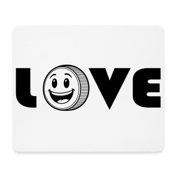 Amour Amour - Tapis de souris (format paysage) - blanc - Devant