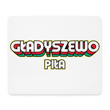 Gładyszewo Piła. Name des Retro-Bezirks - Mousepad (Querformat) - Weiß - Vorne