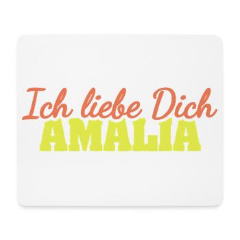 Liebe Amalia - Mousepad (Querformat) - Weiß - Vorne