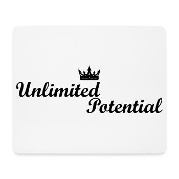 Unlimited_Potential_Crown_Black - Tapis de souris (format paysage) - blanc - Devant