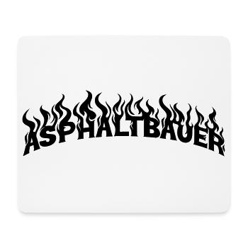 Asphaltbauer - Mousepad (Querformat) - Weiß - Vorne