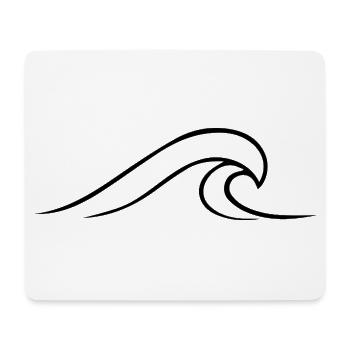 minimalist-wave - Mouse Pad (horizontal) - white - Front