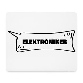 Azubi Elektroniker - Mousepad (Querformat) - Weiß - Vorne