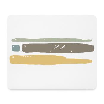 Streifen Ornament  - Mousepad (Querformat) - Weiß - Vorne