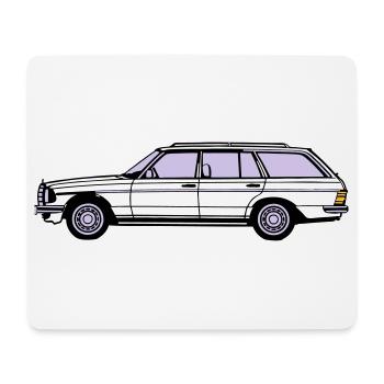 MB W123 T Model Kombi ...(25) - Mousepad (Querformat) - Weiß - Vorne