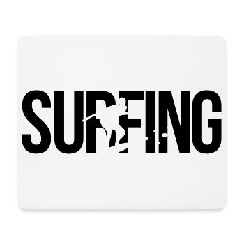 surfing surf - Tapis de souris (format paysage) - blanc - Devant
