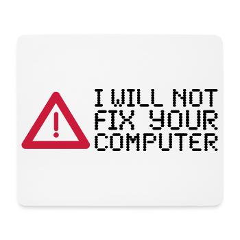 computer - Mouse Pad (horizontal) - white - Front