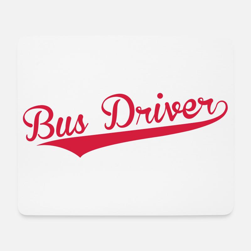 Bus / Busfahrer / Arbeit / Job - Mousepad (Querformat) - Weiß