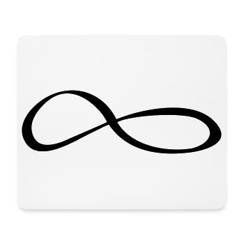 Symbole du signe d’infini - Tapis de souris (format paysage) - blanc - Devant