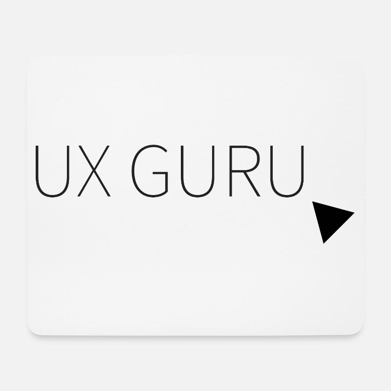 UX Guru - Mousepad (Querformat) - Weiß
