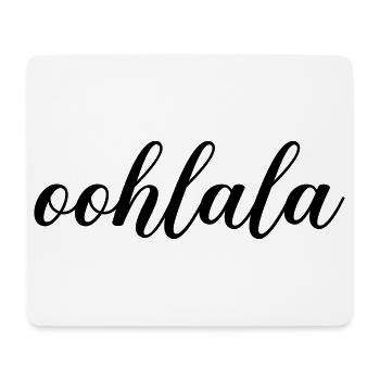 Oohlala - Tapis de souris (format paysage) - blanc - Devant