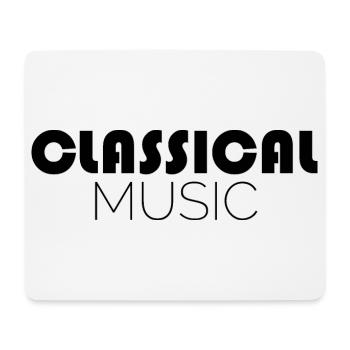 classical music symbol classical music music icon - Mouse Pad (horizontal) - white - Front