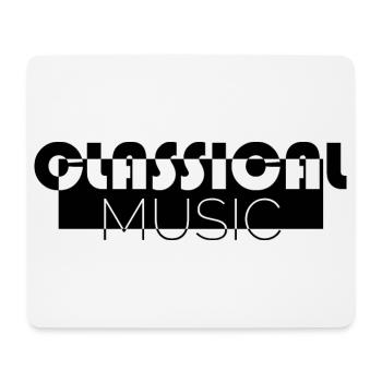 classical music klassische musik symbol icon Logo - Mousepad (Querformat) - Weiß - Vorne