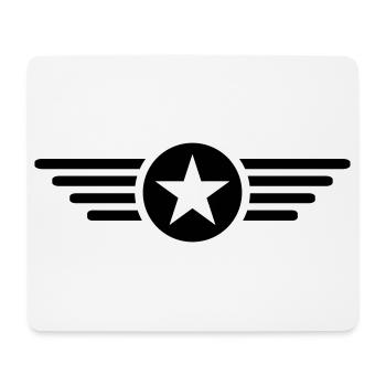 Ich bin ein Stern mit Flügel  - Mousepad (Querformat) - Weiß - Vorne