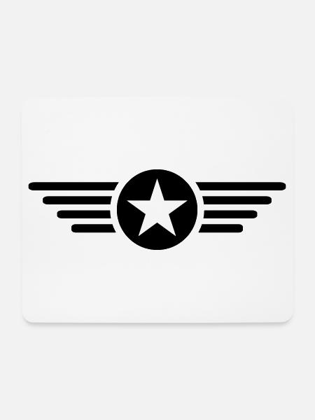 Ich bin ein Stern mit Flügel - Mousepad (Querformat) - Weiß