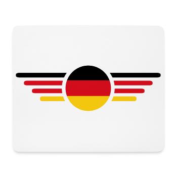 Deutschland Fan T Shirt Outfit Design  - Mousepad (Querformat) - Weiß - Vorne
