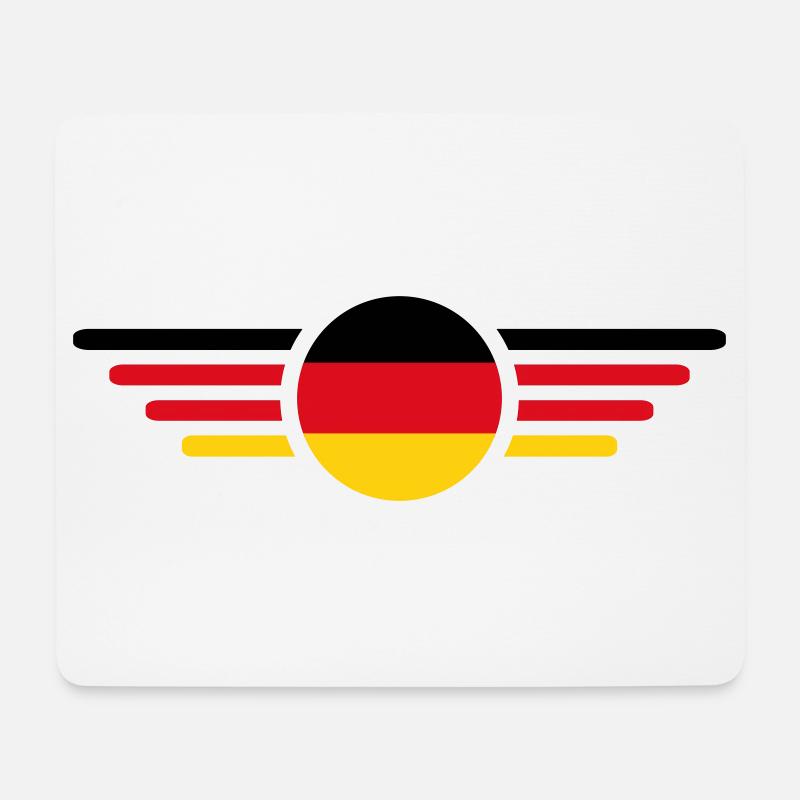 Deutschland Fan T Shirt Outfit Design  - Mousepad (Querformat) - Weiß