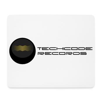 Goldene Wellen auf Schwarz - Mousepad (Querformat) - Weiß - Vorne