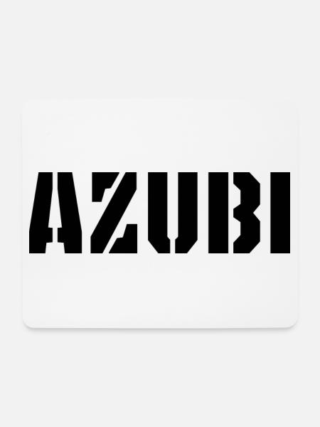 Azubi Tshirt - Mousepad (Querformat) - Weiß