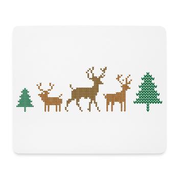 Noël - Tapis de souris (format paysage) - blanc - Devant