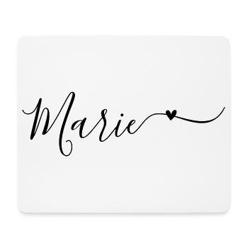 Marie Surname First Name Decorative - Mouse Pad (horizontal) - white - Front