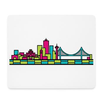 Halifax City Skyline Citadel Hill Moderne Kunst - Mousepad (Querformat) - Weiß - Vorne