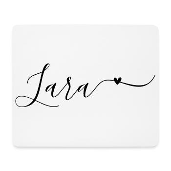 Lara Name First Name Decorative - Mouse Pad (horizontal) - white - Front