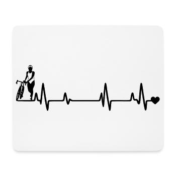Bicycle - Mouse Pad (horizontal) - white - Front