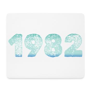 Grunge Naissance 1982 - Tapis de souris (format paysage) - blanc - Devant