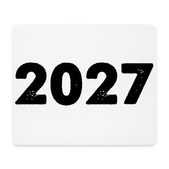 2027 - Mousepad (Querformat) - Weiß - Vorne