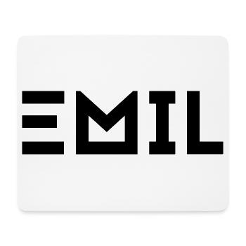 First name Emil - Mouse Pad (horizontal) - white - Front