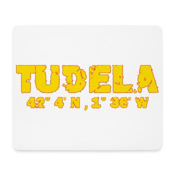 Tudela Spain Coordinates - Mouse Pad (horizontal) - white - Front