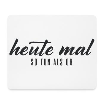 Imaginez aujourd’hui – typographie - Tapis de souris (format paysage) - blanc - Devant