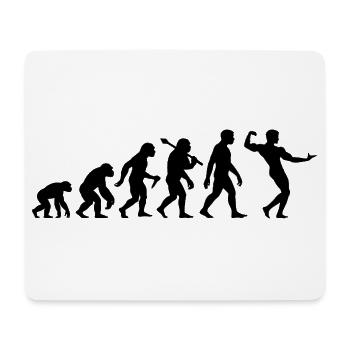 Bodybuilding Evolution Bodybuilder Muskelsport - Mousepad (Querformat) - Weiß - Vorne