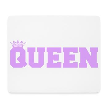Königin in Lila Kronen-Style - Mousepad (Querformat) - Weiß - Vorne