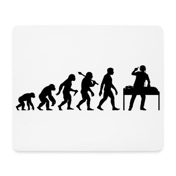 DJ Evolution Deejay Disc-Jockey Mischpult + Venyl - Mousepad (Querformat) - Weiß - Vorne
