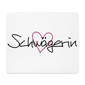 Bachelor party cadeau cœur de soeur - Tapis de souris (format paysage) - blanc - Devant