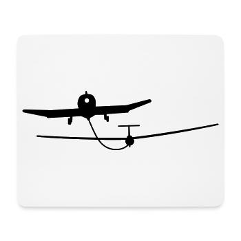 segelflugzeug_3 - Mouse Pad (horizontal) - white - Front
